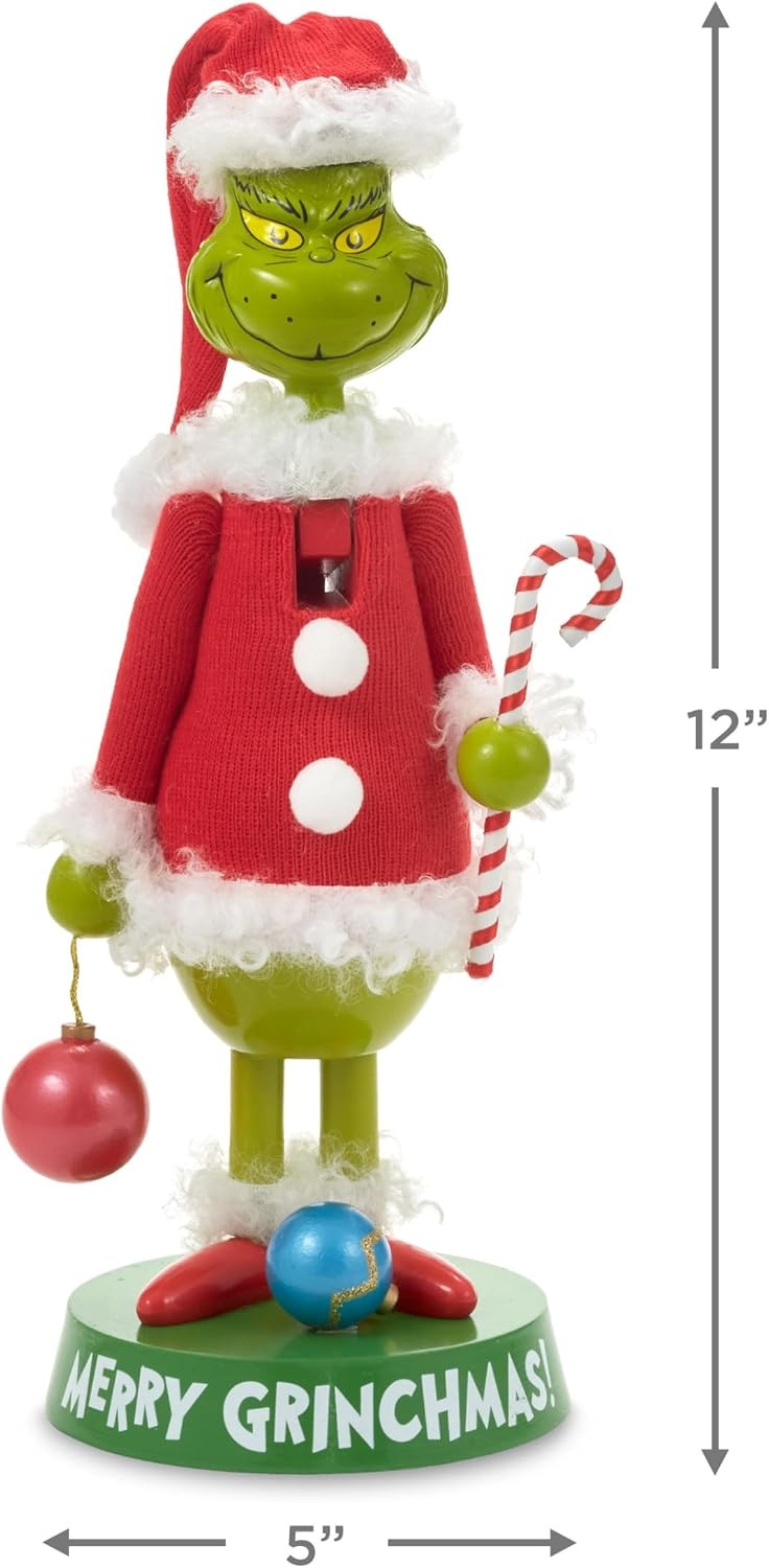 image:imageHallmark Dr Seusss How The Grinch Stole Christmas Nutcracker Figurine 12 Grinch in Santa Suit Gift for Fans and Collectors