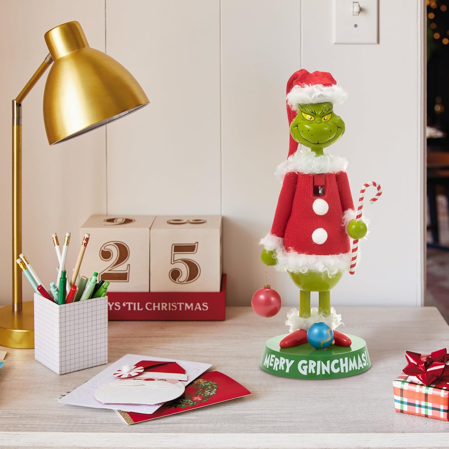 image:imageHallmark Dr Seusss How The Grinch Stole Christmas Nutcracker Figurine 12 Grinch in Santa Suit Gift for Fans and Collectors