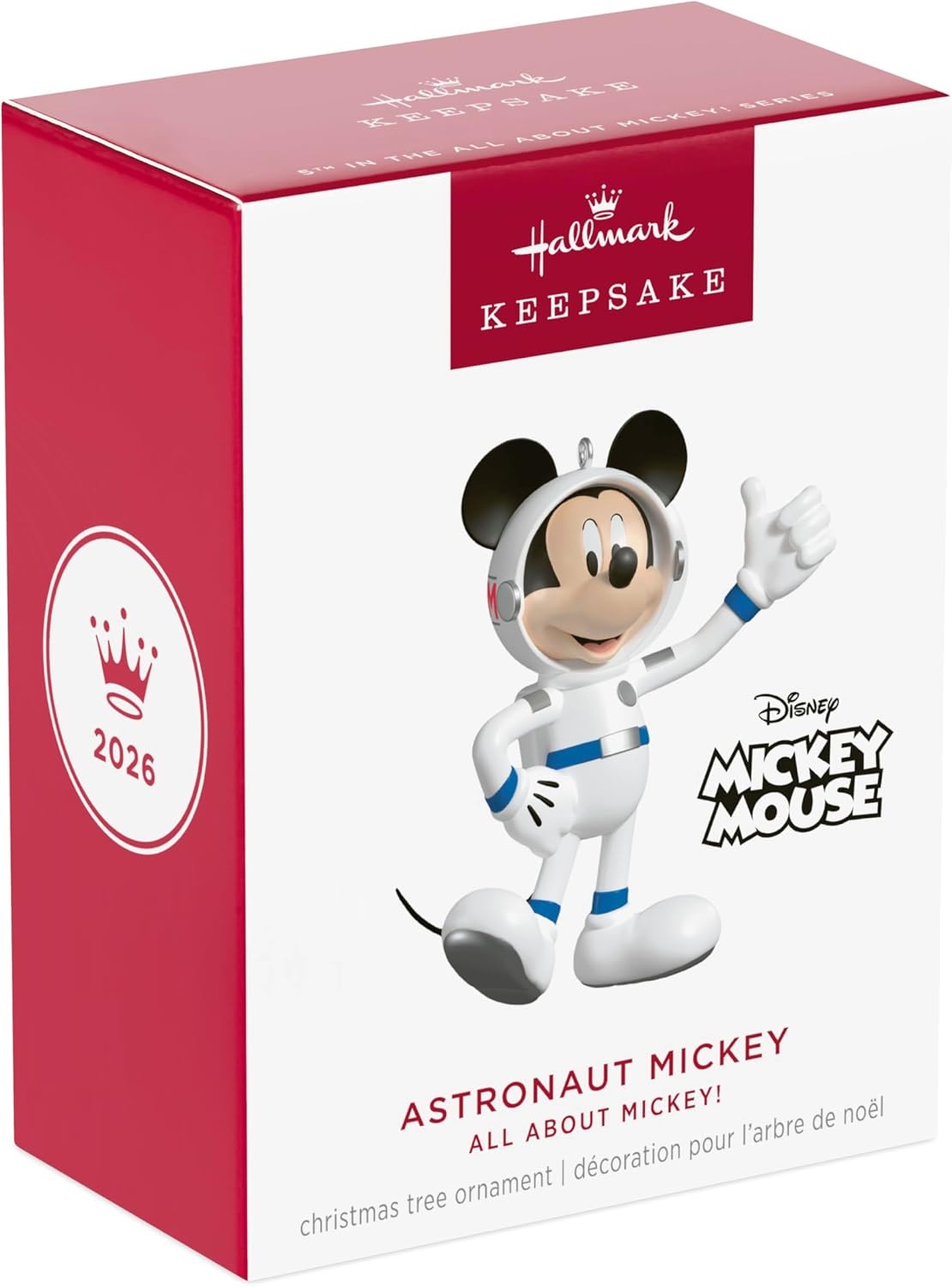 image:imageHallmark Keepsake Christmas Ornament 2024 Disney Mickey Mouse Rainbow Mickey Gifts for Disney FansAstronaut Mickey