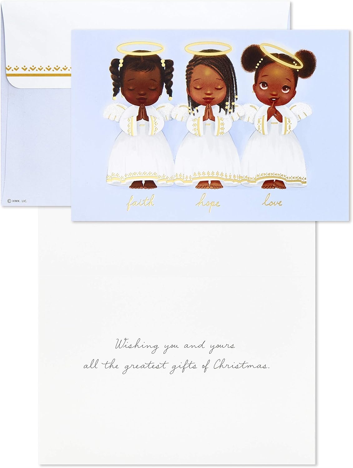 image:imageHallmark Mahogany Boxed Christmas Cards Three Angels 16 Cards and 17 EnvelopesThree Angels Mahogany Cards