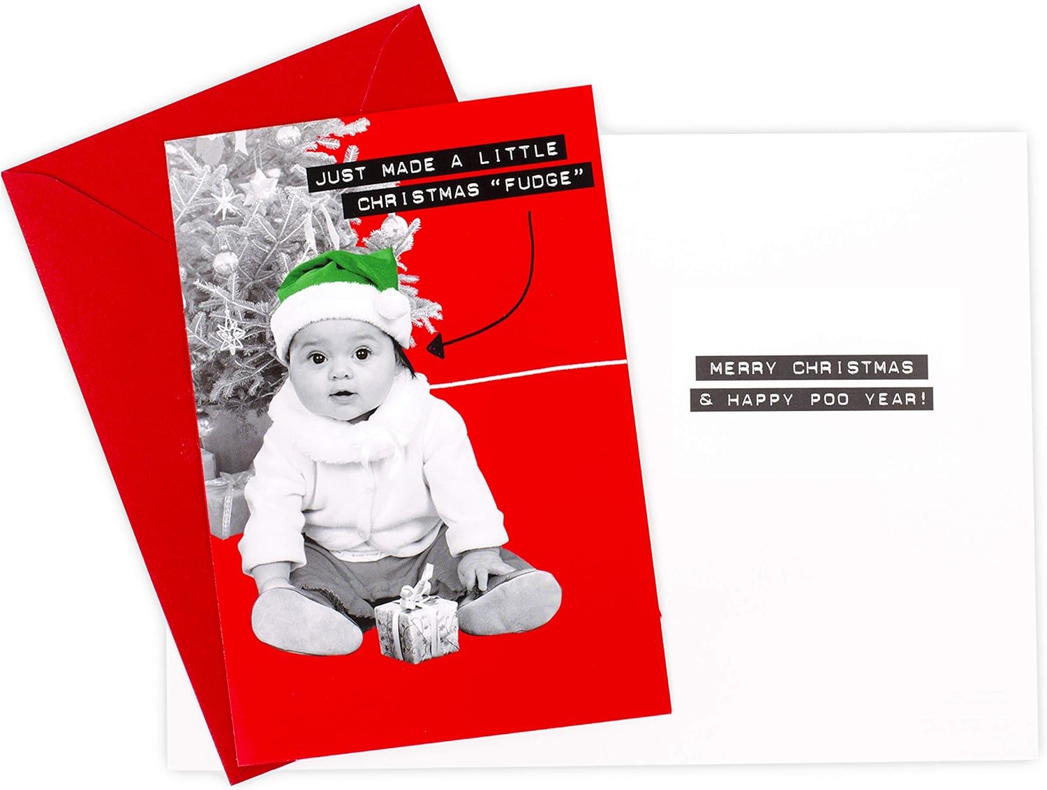 image:imageHallmark Shoebox Funny Boxed Christmas Cards Assortment Festive Cartoons 4 Designs 24 Cards with EnvelopesFunny and Basic Humor Card Assortment