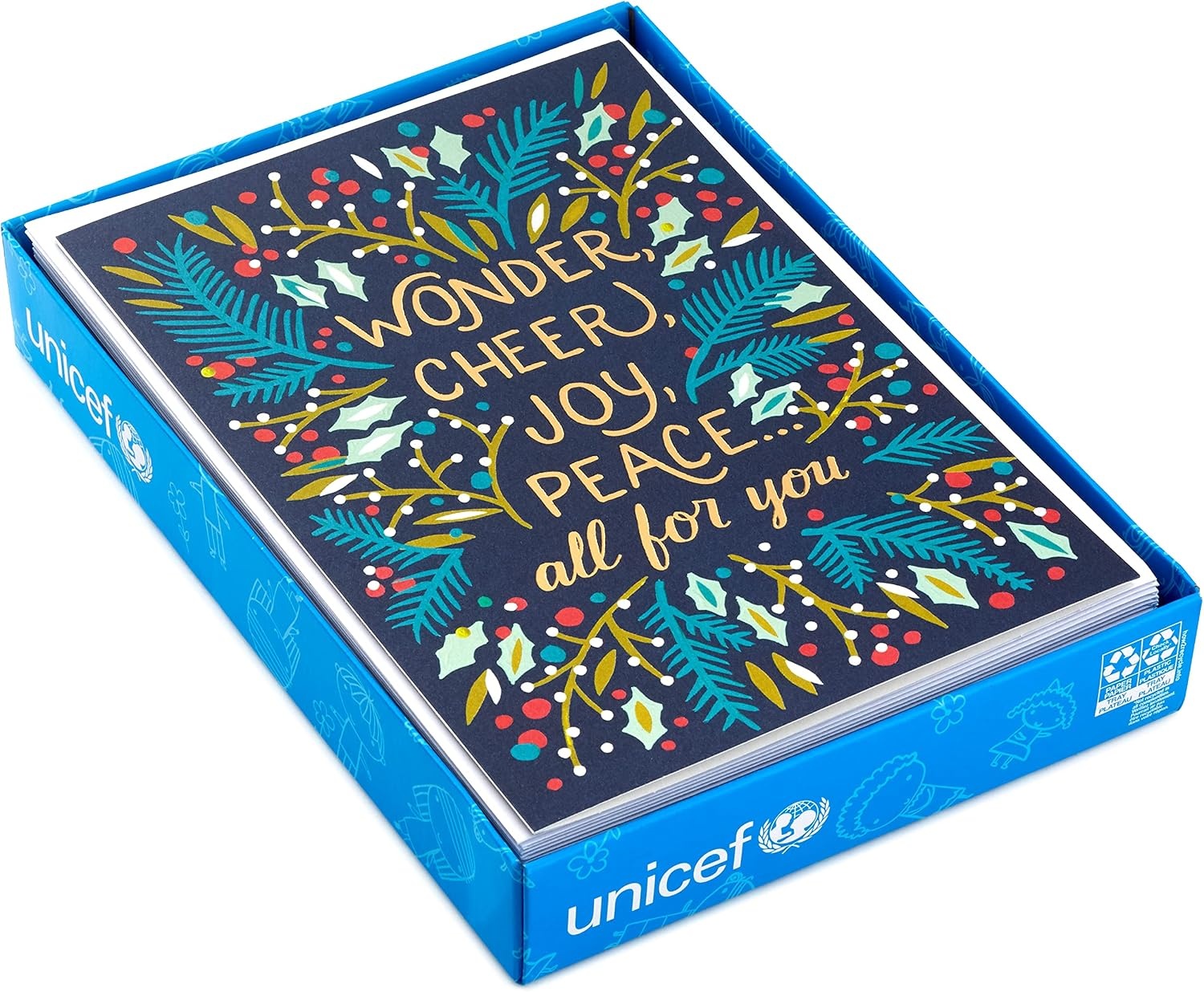 image:imageHallmark UNICEF Boxed Christmas Cards Assortment Wonder and Peace 12 Cards and 13 EnvelopesWonder and Peace UNICEF