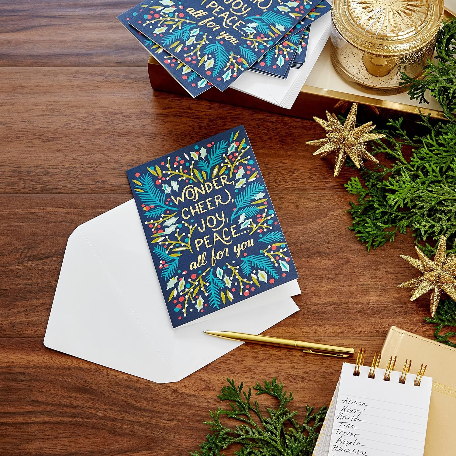 image:imageHallmark UNICEF Boxed Christmas Cards Assortment Wonder and Peace 12 Cards and 13 EnvelopesWonder and Peace UNICEF