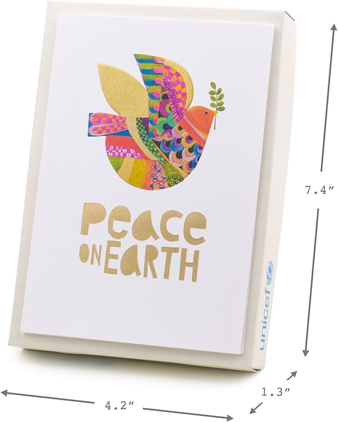 image:imageHallmark UNICEF Boxed Christmas Cards Peace On Earth Dove 12 Cards and 13 Envelopes 1XPX2022Dove