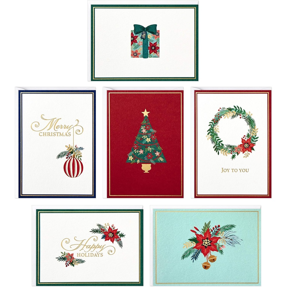 image:imageHallmark Blank Cards Boxed Christmas Cards Assortment Christmas Lights amp Presents 24 Cards and EnvelopesClassic Holiday Icons Blank Note Assortment