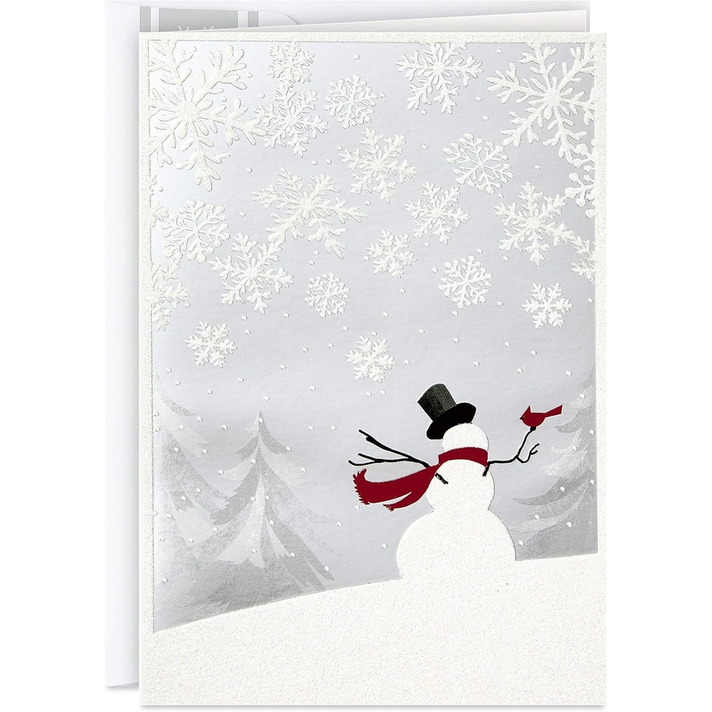image:imageHallmark Boxed Christmas Cards Merriest Christmas 16 Cards and EnvelopesSnowman and Cardinal Holiday Cards
