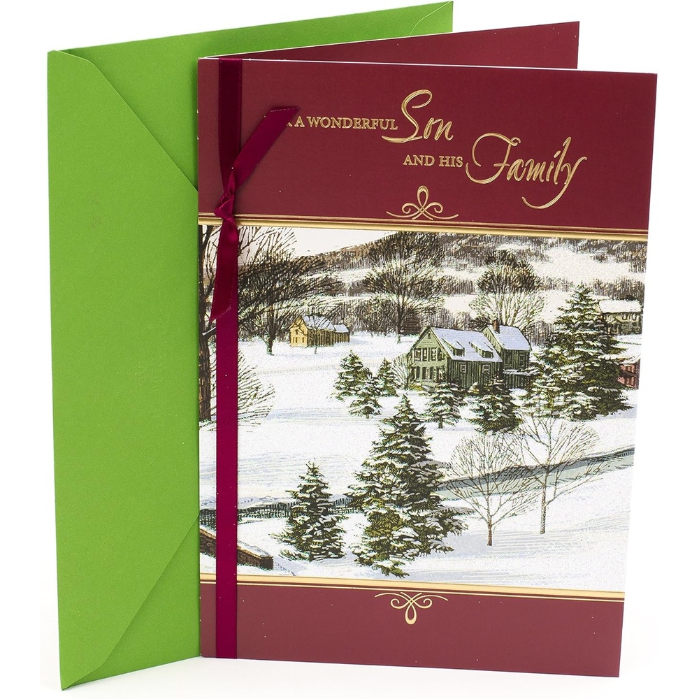 image:imageHallmark Christmas Card for Couple CardinalsSnowy Houses