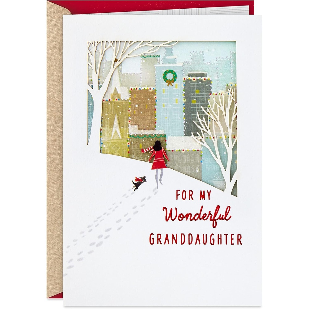 image:imageHallmark Christmas Card for Granddaughter Snowy CityFor Granddaughter  Snowy City