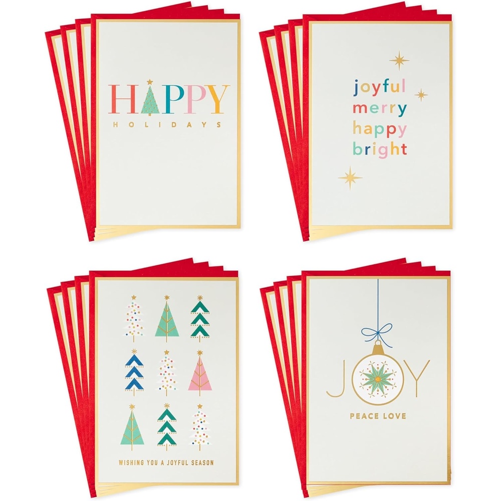 image:imageHallmark Christmas Cards 6 Cards with Envelopes Santa Driving Red CarJoyful Season