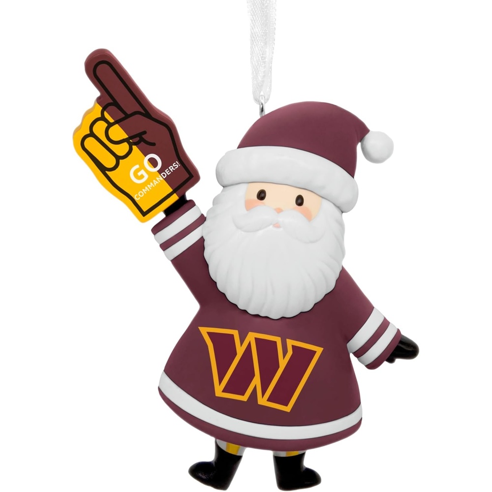 image:imageHallmark Christmas Ornament NFL Seattle Seahawks Santa Fan Ornament Gifts for Sports FansWashington Commanders Santa