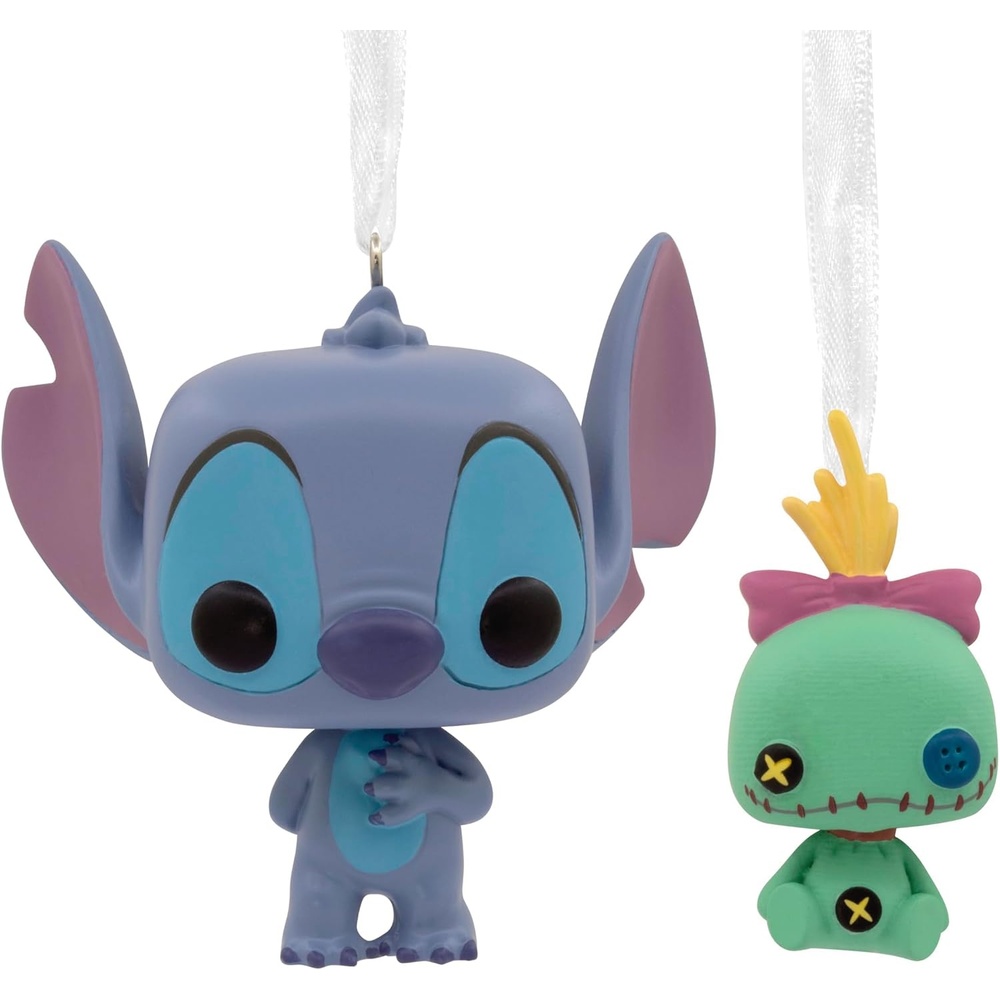 image:imageHallmark Disney Stitch with Scrump Funko POP Christmas Ornaments Set of 2 Pop Culture Gifts