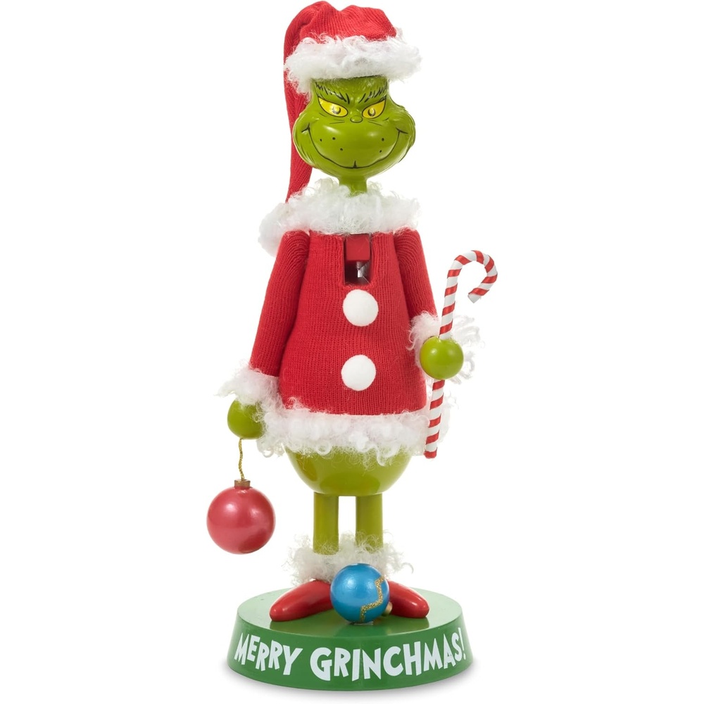 image:imageHallmark Dr Seusss How The Grinch Stole Christmas Nutcracker Figurine 12 Grinch in Santa Suit Gift for Fans and Collectors