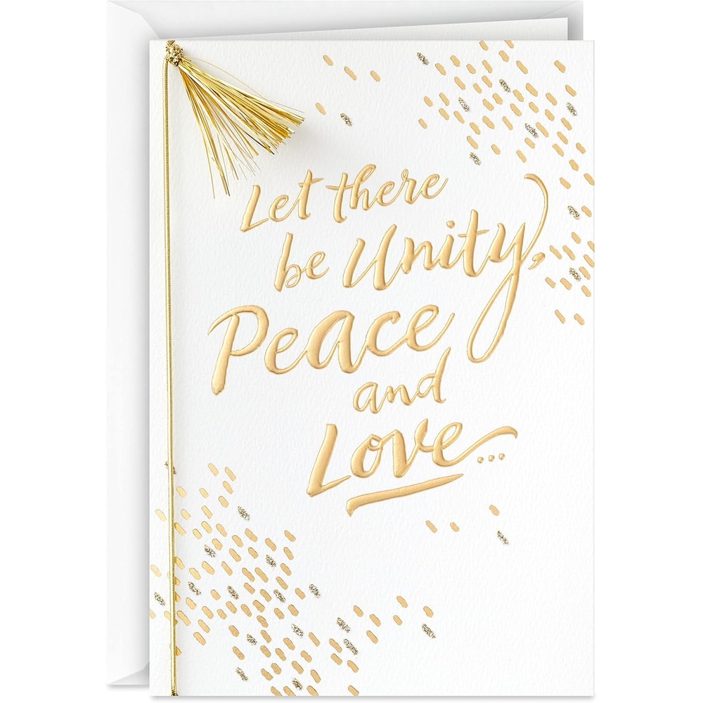 image:imageHallmark Gold Christmas Cards 6 Cards with Envelopes Peace on Earth DoveUnity  Peace and Love