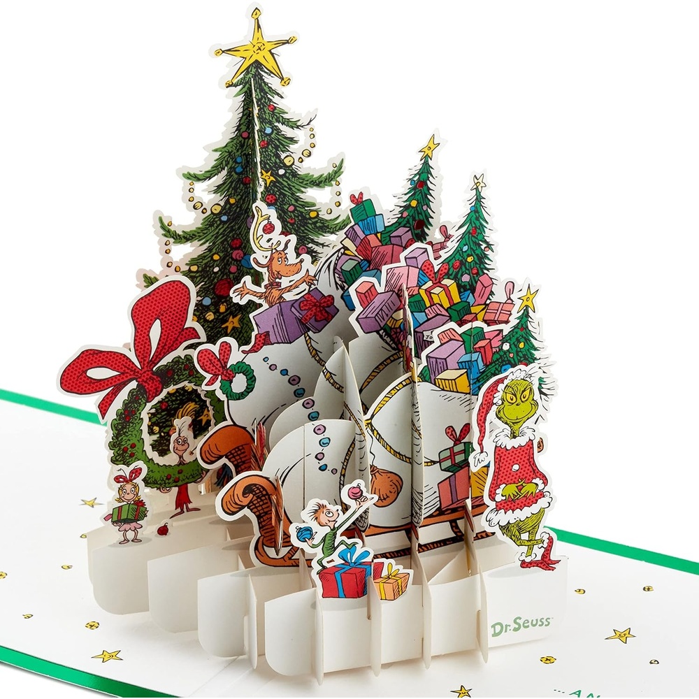image:imageHallmark Grinch Pop Up Christmas Card Dr Seuss How the Grinch Stole Christmas Signature Paper Wonder 3D CardDr Seuss  Grinch Pop Up