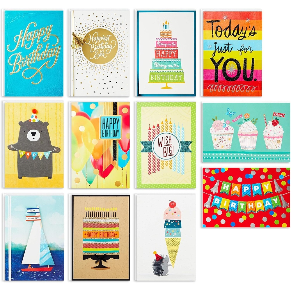 image:imageHallmark Handmade Christmas Card Assortment 12 Cards and Envelopes Refill Pack Card Organizer BoxAll Occasion