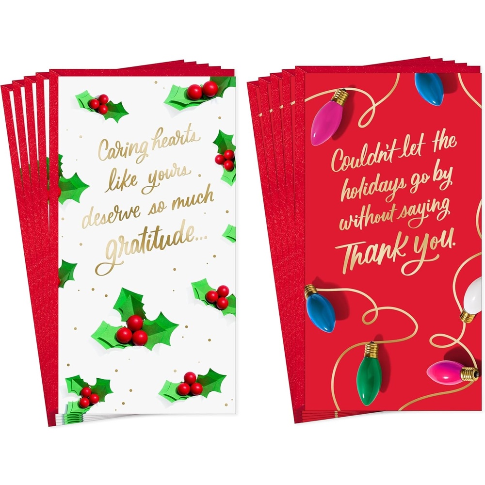 image:imageHallmark Holiday Money or Gift Card Holder Cards for Teachers Caregivers 10 Cards with Envelopes Thank You Gratitude