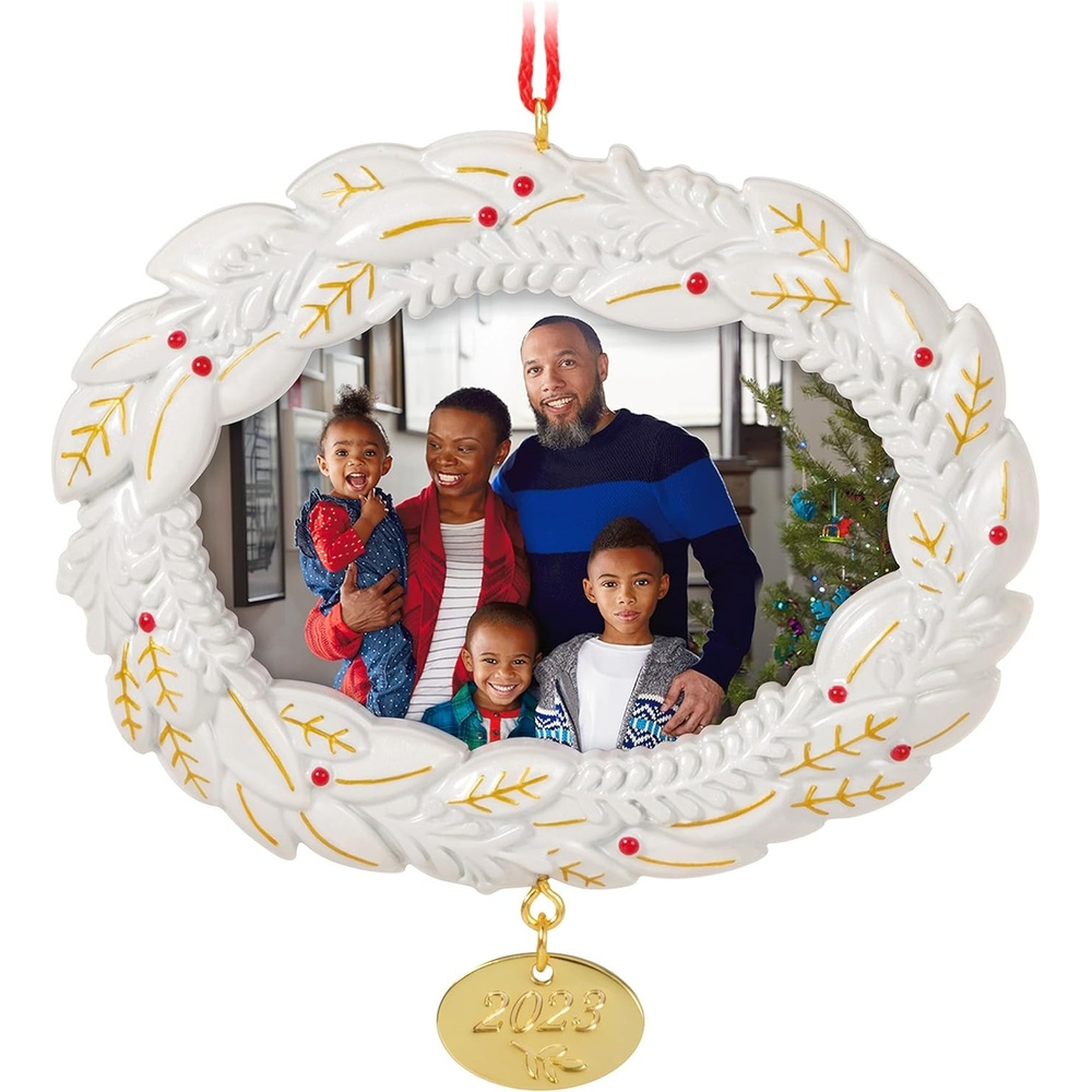 image:imageHallmark Keepsake Christmas Family Ornament 2025 A Joy to Behold 2025 Photo Frame Metal2023 A Beautiful Year