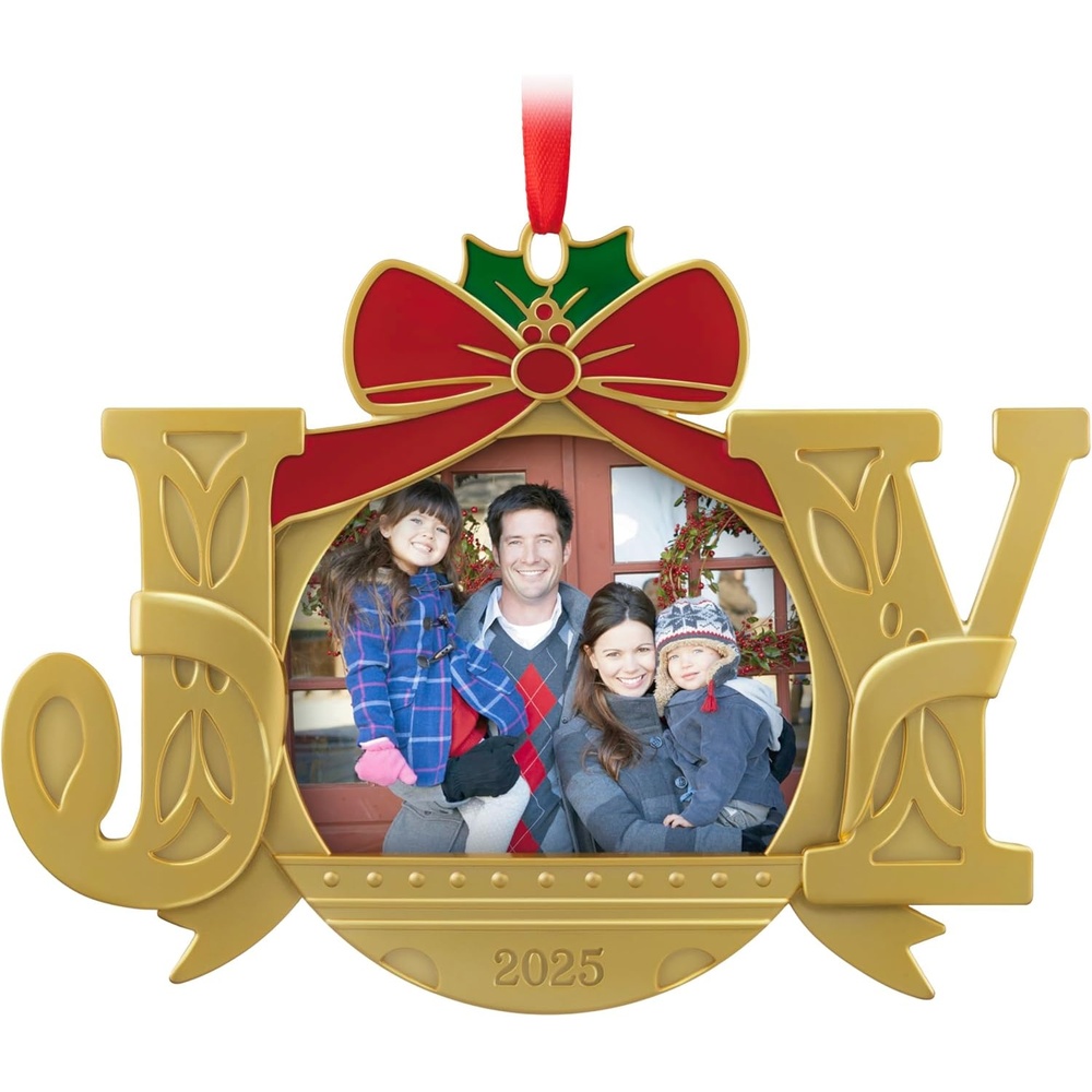 image:imageHallmark Keepsake Christmas Family Ornament 2025 A Joy to Behold 2025 Photo Frame Metal2025 A Joy to Behold
