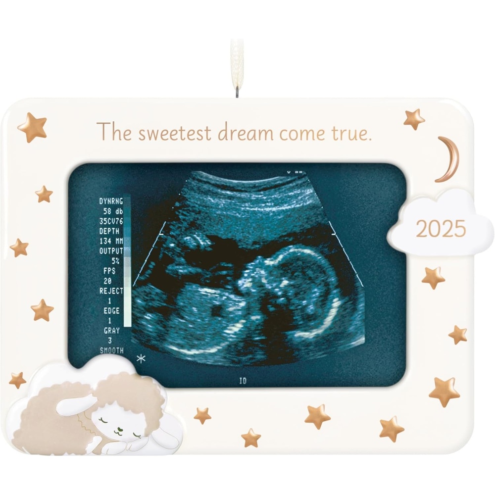 image:imageHallmark Keepsake Christmas Ornament Sweetest Dream Come True 2025 Photo Frame Porcelain New Baby Gifts2025 The Sweetest Dream Come True