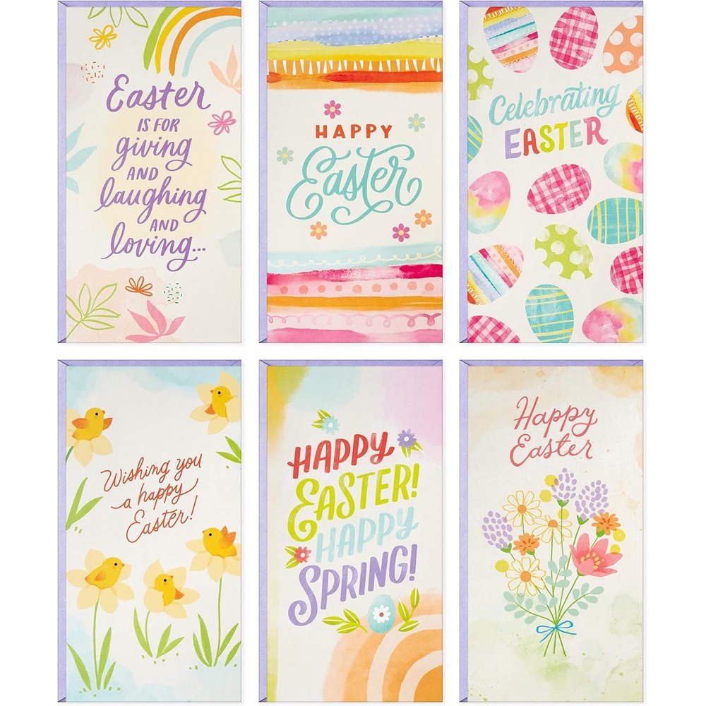 image:imageHallmark Money and Gift Card Holder Christmas Card Assortment 36 Cards and Envelopes Mint Green Plaid Holly DeerHappy Easter  Easter Money Holder Assortment