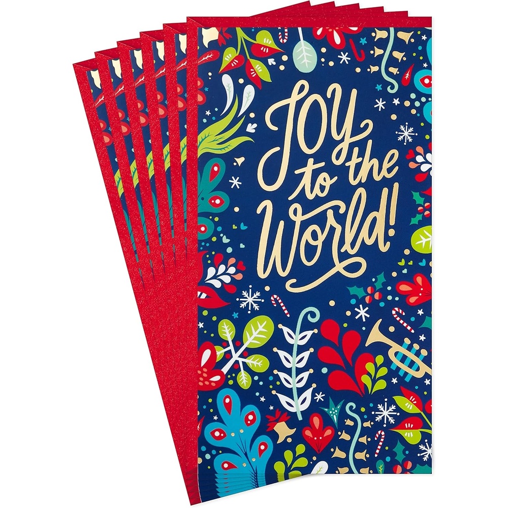 image:imageHallmark Pack of Christmas Money or Gift Card Holders Joy to the World 6 Cards with EnvelopesJoy to the World  Pack of Money Holders