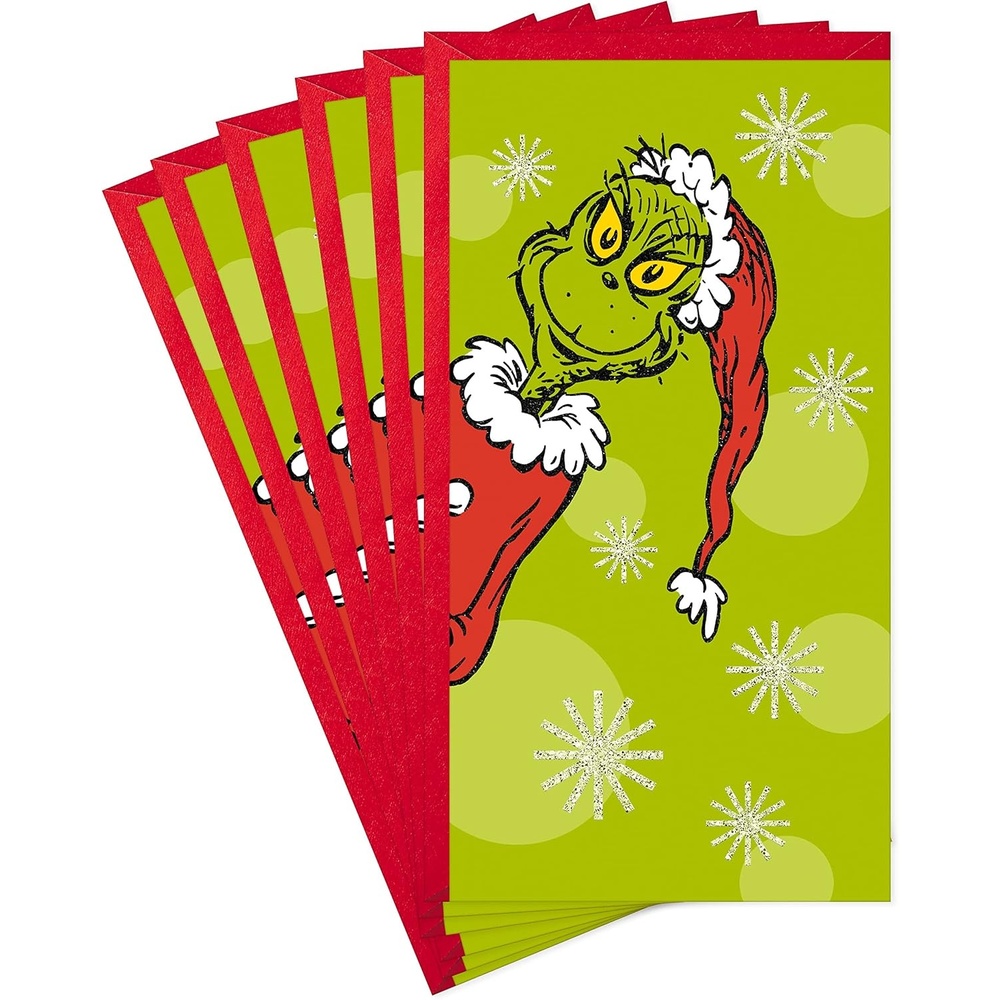 image:imageHallmark Pack of Christmas Money or Gift Card Holders The Grinch 6 Holiday Cards with EnvelopesGrinch MoneyGift Card Holders
