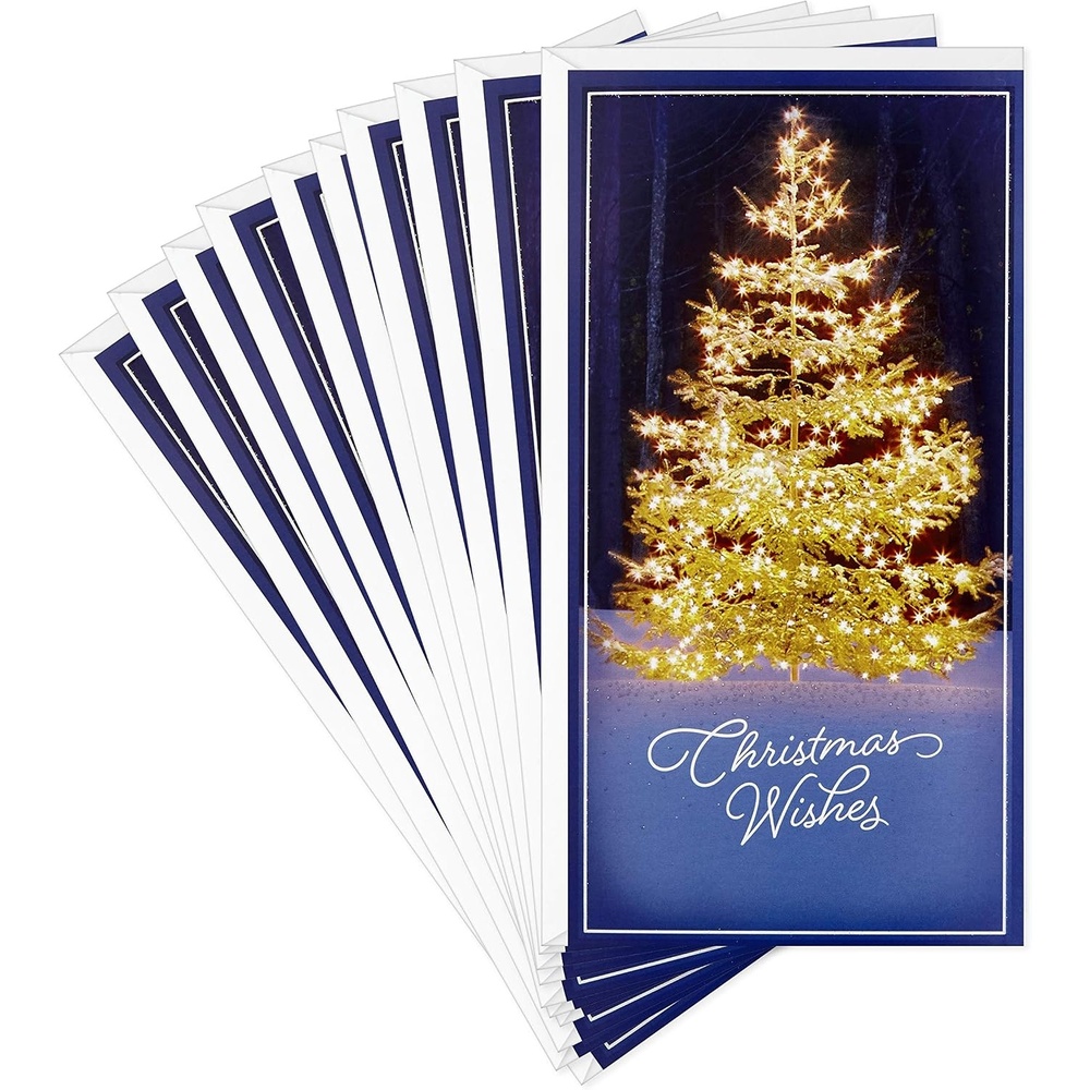 image:imageHallmark Pack of Money or Gift Card Holders Christmas Wishes 10 Cards with EnvelopesChristmas Wishes