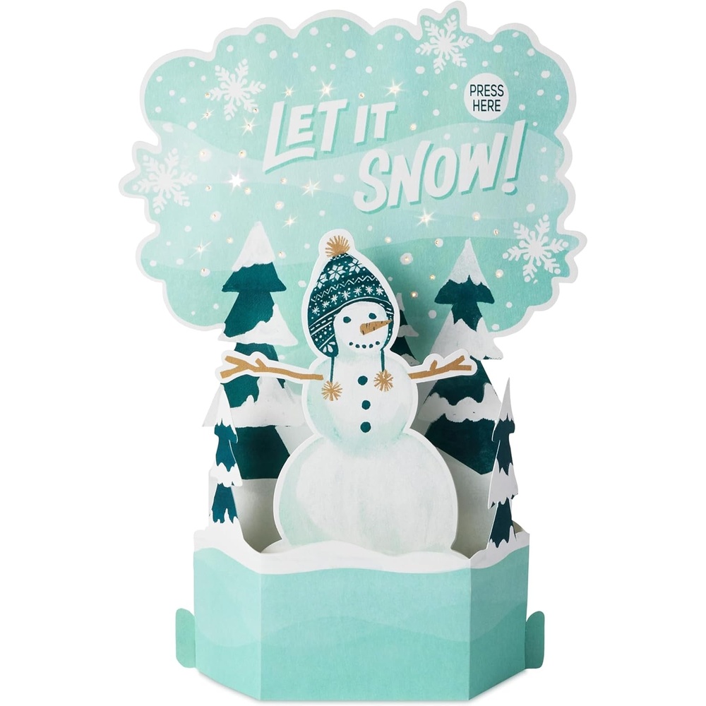 image:imageHallmark Paper Wonder Musical Pop Up Christmas Card Let It Snow SnowmanSnowman