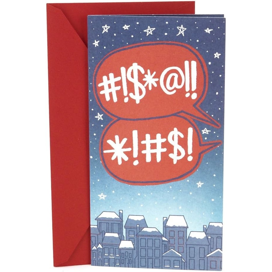 image:imageHallmark Pop Up Funny Christmas Gift Card Holder or Money Holder Card Naughty List 5XXH2003Cursing Santa