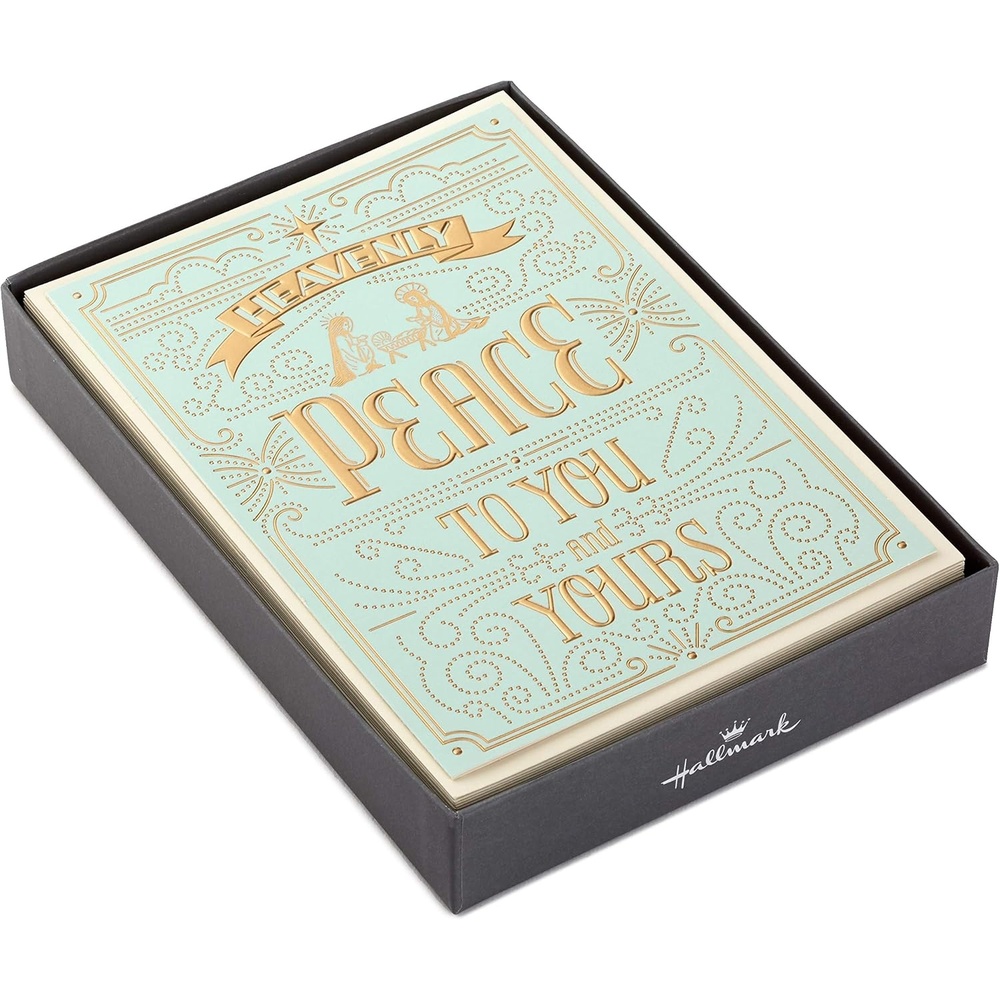 image:imageHallmark Religious Christmas Boxed Cards Inspirational Quote 16 Cards and 17 EnvelopesPeace