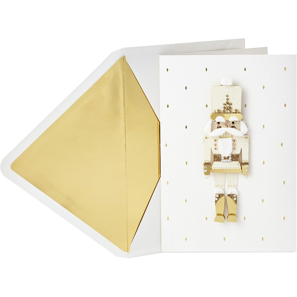 image:imageHallmark Signature Christmas Card Merry Christmas LetteringNutcracker