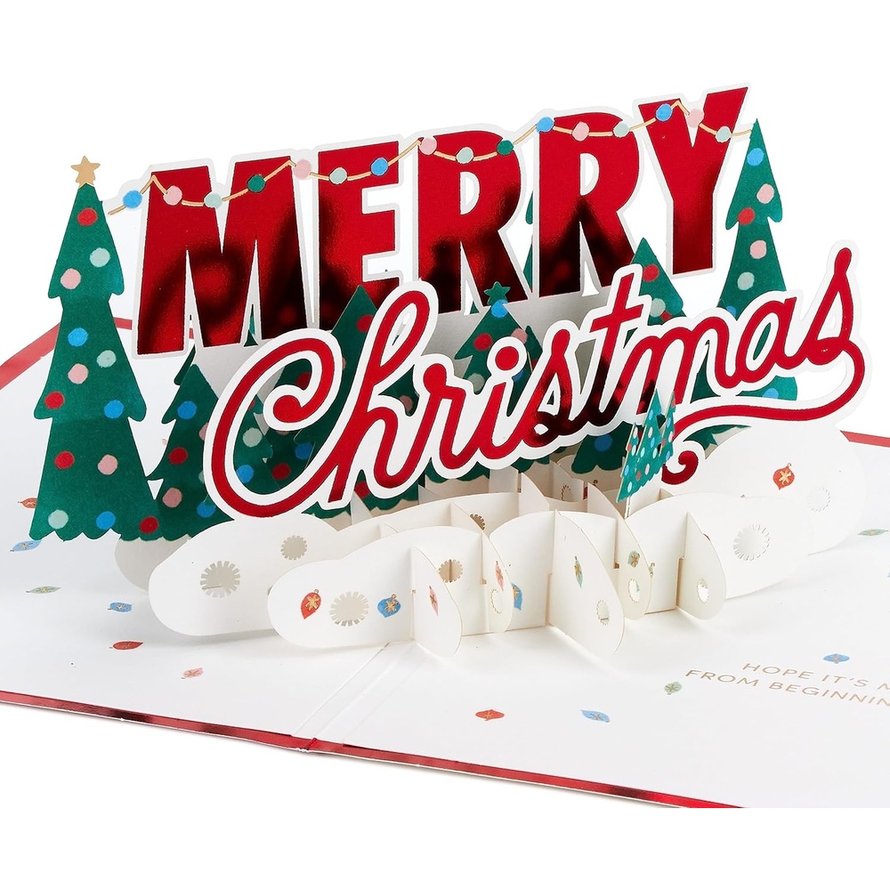 image:imageHallmark Signature Paper Wonder Pop Up Christmas Card Tropical SantaMerry Christmas Pop Up