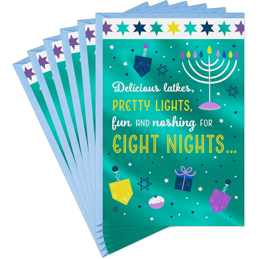 image:imageHallmark Tree of Life Hanukkah Cards Latkes and Lights 6 Cards with EnvelopesLatkes and Lights  6 Cards with Envelopes