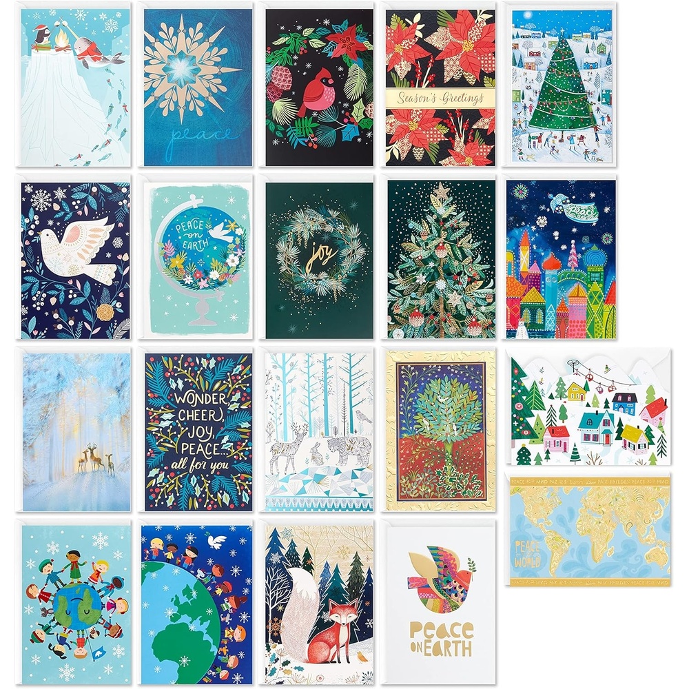 image:imageHallmark UNICEF Boxed Christmas Cards Assortment 20 Designs 20 Cards and 21 EnvelopesCards Assortment
