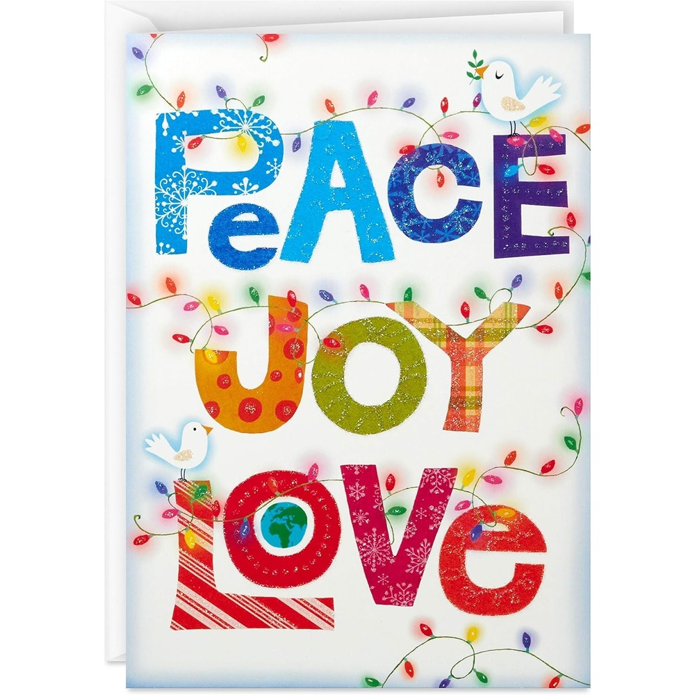 image:imageHallmark UNICEF Boxed Christmas Cards Peace Tree 12 Cards and 13 Envelopes 1XPX5649Love Lettering