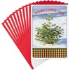 Christmas Tree in Snow  10 Cards with Envelopes