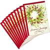 Season's Greetings Wreath  10 Cards with Envelopes