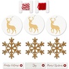 Snowflakes  Deer  String  Red  Natural