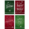 Red and Green Elegant Lettering Holiday Assortment