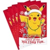 Pikachu Christmas Lights  4 Cards with Envelopes