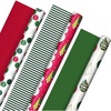 Retro Ornaments  Stripes  Polka Dots  Snowmen  Solid Red and Green