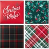 Christmas Wishes  Holly  Plaid
