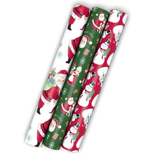 Hallmark 15″ Extra Large Christmas Gift Bag with Tissue Paper (Retro Santa Claus on White) for Kids, Grandchildren, Friends(3 Mini Rolls)