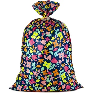 Hallmark 56″ Oversized All-Occasion Plastic Gift Bag (Red, Silver and Black Stripes, For You) for Christmas, Valentines Day, Birthdays, Father’s Day, Baby Showers and Graduations(Large (1-Pack))