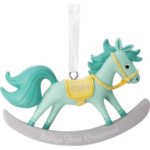 Hallmark Baby’s First Christmas Christmas Ornament 2024 Girl(Baby’s First Christmas Boy)