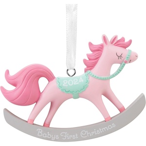 Hallmark Baby’s First Christmas Christmas Ornament 2024 Girl(Baby’s First Christmas Girl)