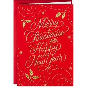 Hallmark Boxed Christmas Cards, Christmas Keeps Us Believing (16 Cards and Envelopes)(Red Merry Christmas Cards)