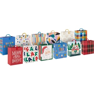 Hallmark Bulk Gift Card Holder Bag Assortment (12 Bags 4″: Plaid, Santa, Flowers, Hearts, Rainbow Stripes, Treat Yule-self!) for Valentine’s Day, Christmas, Birthdays, Weddings, Mother’s Day(Plaid  Santa  Flowers  Hearts  Rainbow Stripes and More)