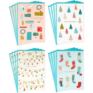 Hallmark Christmas Gift Card Holders or Money Holders Assortment, Colorful Holidays (36 Cards with Envelopes)(Holiday Icons  Card Assortment)