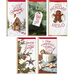 Hallmark Cute Christmas Card Assortment (16 Cards and Envelopes) Warm Wishes, Let it Glow(Holiday Photos  Pack of Assorted Money Holders)